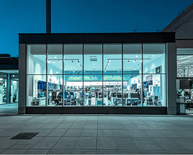 Einzelhandel Scahufenster